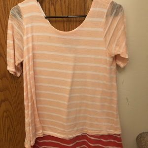 Striped anthropology shirt